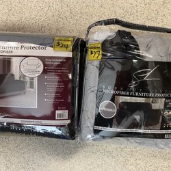 Bianca Amor's Liquidation Supercentre - Microfiber Furniture Protector Loveseat AND Sofa Cover  [Color would have been perfect for furniture at home... but sizing didn't work]