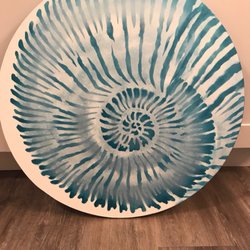 Ana Zick, LMHC - Lotus Heart Center - Nautilus wall art or table painted by Ana