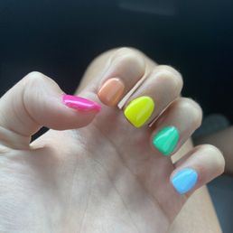 My nails done with tips