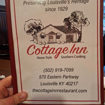 Cottage Inn - The menu - American Near Me - Louisville, Kentucky