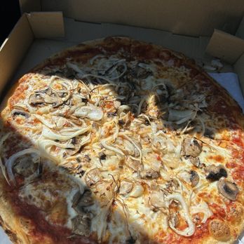 Vic's Italian Restaurant - Mushroom and onion Large Pizza 14" - Pizza Near Me - Bradley Beach, New Jersey Vic's Italian Restaurant - Mushroom and onion Large Pizza 14" - Pizza Near Me - Bradley Beach, New Jersey