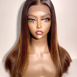 Pink Plum Hair - Colored laced front