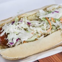 Blessed Mess BBQ - 1/4 Smoked Kielbasa hoagie