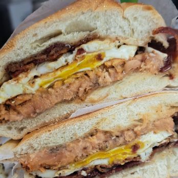Ends Meat Eats - Salmon Bacon & Egg breakfast hand-wiches - Food Trucks Near Me - Bay Shore, New York