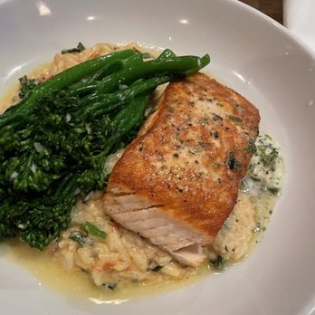 Blue Moon Beach Grill - Salmon risotto special - Seafood Near Me - Nags Head, North Carolina Blue Moon Beach Grill - Salmon risotto special - Seafood Near Me - Nags Head, North Carolina