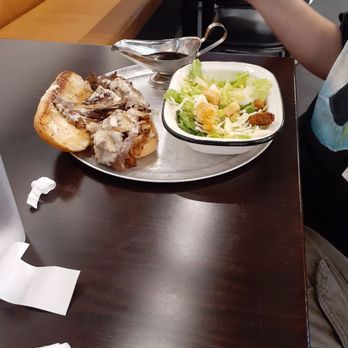 Crust & Craft - French dip with salad - Pizza Near Me - Greenville, South Carolina