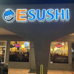Exterior outside entrance of E Sushi - Whittier, California Exterior outside entrance of E Sushi - Whittier, California