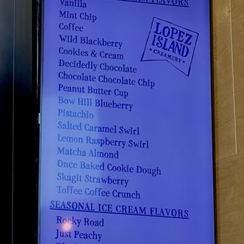 Lopez Island Creamery - Menu - Ice Cream & Frozen Yogurt Near Me - Anacortes, Washington Lopez Island Creamery - Menu - Ice Cream & Frozen Yogurt Near Me - Anacortes, Washington