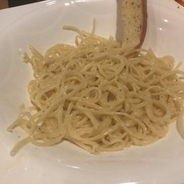 Garlic noodles, not the full portion, we ate some,lol