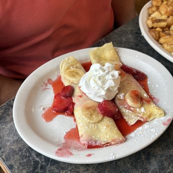 Egg Factory - Strawberry banana crepes - Breakfast & Brunch Near Me - Nampa, Idaho Egg Factory - Strawberry banana crepes - Breakfast & Brunch Near Me - Nampa, Idaho