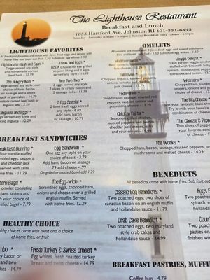 Menu photo 1 The Lighthouse Restaurant Johnston, RI Menu photo 1 The Lighthouse Restaurant Johnston, RI