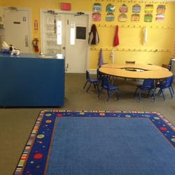 Little Friends Co-Operative Nursery School - Classroom showing entrance--foyer is beyond.