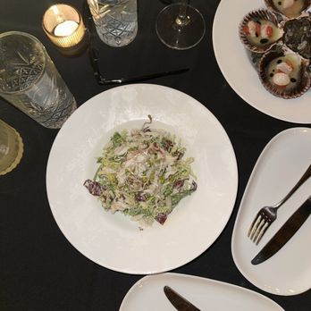 Somerville - Pea and crab salad, scallop crudo - Steakhouses Near Me - Los Angeles, California