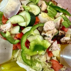 Papa Gyros - Large Grecian Salad with chicken