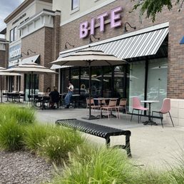Exterior outside entrance of Bite Food & Coffee - Outside seating - Fair Lawn, New Jersey Exterior outside entrance of Bite Food & Coffee - Outside seating - Fair Lawn, New Jersey