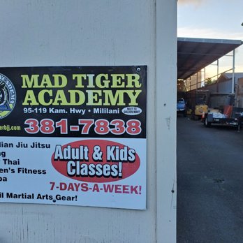 Mad Tiger Academy - Contact info sign for Mad Tiger - Martial Arts Near Me - WAHIAWA, Hawaii Mad Tiger Academy - Contact info sign for Mad Tiger - Martial Arts Near Me - WAHIAWA, Hawaii