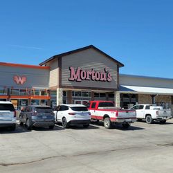 Morton's Drive-In - View from the front. There is a connected Whataburger