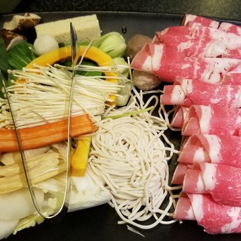 Happy Lamb Hot Pot - Fatty beef lunch platter only $11.15! - Mongolian Near Me - Edison, New Jersey