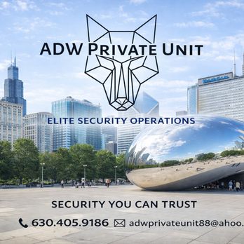 ADW Private Unit - Need security? ADW Private Unit is ready. Professional agents, fast deployment. We're standing by - Security Services Near Me - Joliet, Illinois ADW Private Unit - Need security? ADW Private Unit is ready. Professional agents, fast deployment. We're standing by - Security Services Near Me - Joliet, Illinois