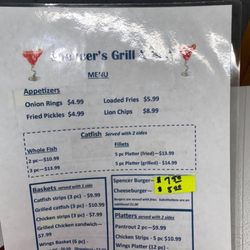 Spencer's Grill & Bar - Menu