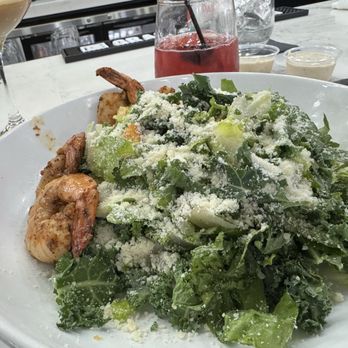 Toast on Lenox - Kale Cesar salad add grilled shrimp - Breakfast & Brunch Near Me - Atlanta, Georgia Toast on Lenox - Kale Cesar salad add grilled shrimp - Breakfast & Brunch Near Me - Atlanta, Georgia