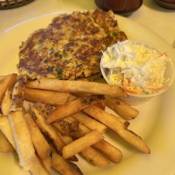 Gilchrist Restaurant - crab cakes and french fries - Breakfast & Brunch Near Me - Atlantic City, New Jersey Gilchrist Restaurant - crab cakes and french fries - Breakfast & Brunch Near Me - Atlantic City, New Jersey