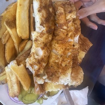 Barbara's Fishtrap - Cajun Style Fish Sandwich - Seafood Near Me - Half Moon Bay, California Barbara's Fishtrap - Cajun Style Fish Sandwich - Seafood Near Me - Half Moon Bay, California