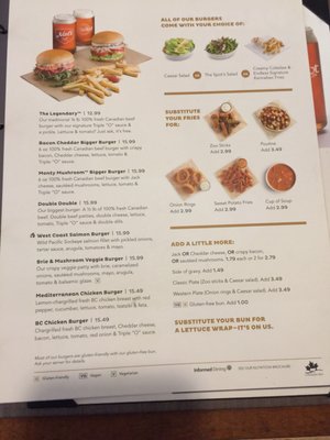 Menu photo 3 White Spot - Chilliwack Chilliwack, BC