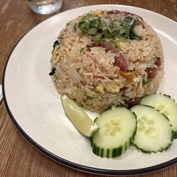 Khao Sen - Khao Pad (Fried Rice) with Sweet Sausage - Thai Near Me - Fuquay-Varina, North Carolina Khao Sen - Khao Pad (Fried Rice) with Sweet Sausage - Thai Near Me - Fuquay-Varina, North Carolina