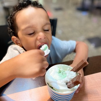 French Touch - Mint chip ice cream with Kit Kat and whip cream-1 Scoop Ice Cream - Creperies Near Me - Redondo Beach, California French Touch - Mint chip ice cream with Kit Kat and whip cream-1 Scoop Ice Cream - Creperies Near Me - Redondo Beach, California