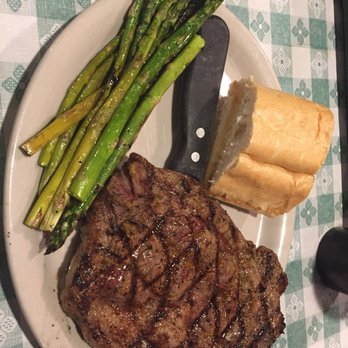 Waterfront Grill - Ribeye steak, Steamed Fresh Asparagus - Seafood Near Me - Monroe, Louisiana Waterfront Grill - Ribeye steak, Steamed Fresh Asparagus - Seafood Near Me - Monroe, Louisiana