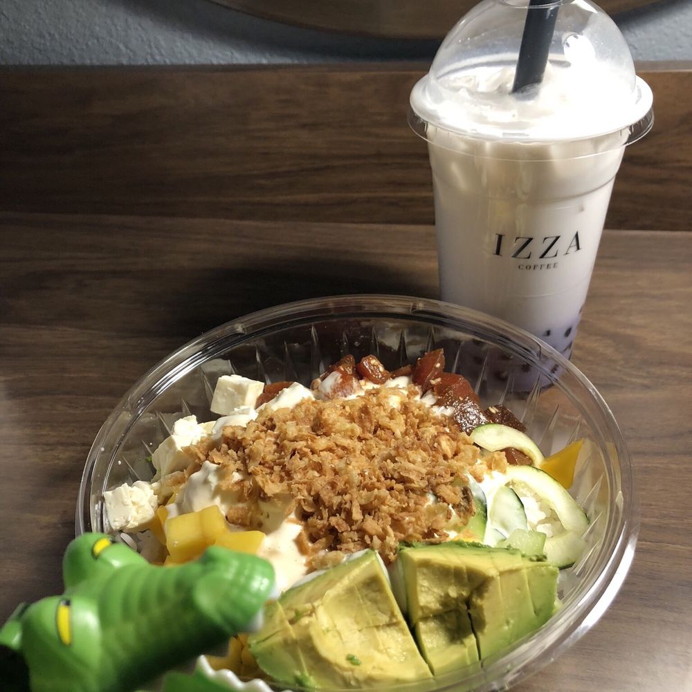 Build Your Own Poke and Taro milk tea Build Your Own Poke and Taro milk tea