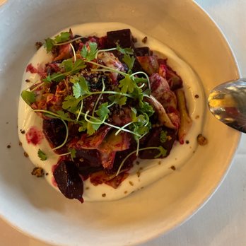 Zanti River Oaks - Beets artichoke crispy quinoa and goat cheese mousse - Italian Near Me - Houston, Texas Zanti River Oaks - Beets artichoke crispy quinoa and goat cheese mousse - Italian Near Me - Houston, Texas