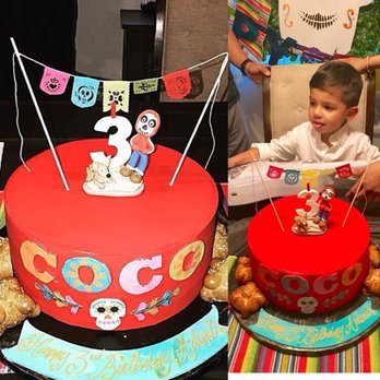 La Pinata Bakery - Red Velvet "Coco" themed cake. It was beautifully made and tasted as amazing as it looks! Best red velvet Fondant cake I've had! - Bakeries Near Me - Yonkers, New York