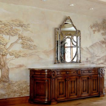 Virginia Fair Studios - This mural was done on canvas in our studio than applied to wall at clients like wallpaper. - Commissioned Artists Near Me - Pasadena, California Virginia Fair Studios - This mural was done on canvas in our studio than applied to wall at clients like wallpaper. - Commissioned Artists Near Me - Pasadena, California