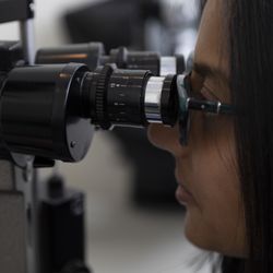 Classic Vision Care - Kennesaw - Dr. Patel focused on the job