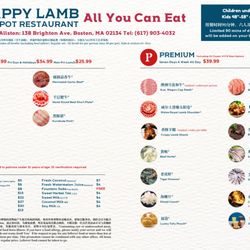 Happy Lamb Hot Pot - 2026 Sept Update Menu