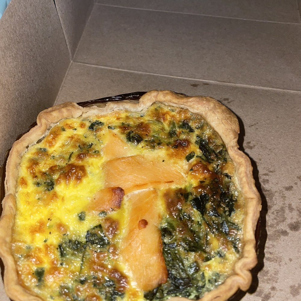 Fresh Baguette - Salmon Spinach Quiche - Bakeries Near Me - Rockville, Maryland Fresh Baguette - Salmon Spinach Quiche - Bakeries Near Me - Rockville, Maryland