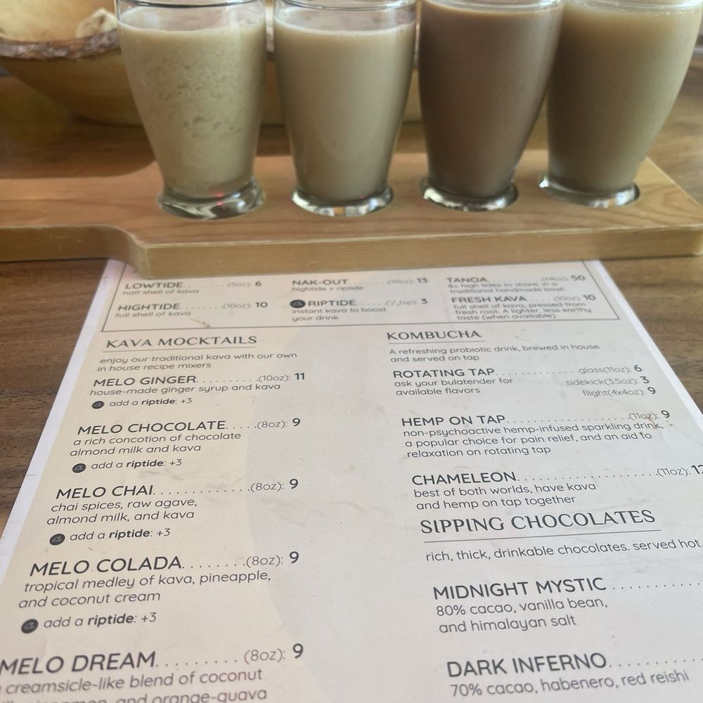Melo Melo Kava Bar - Menu flight - Lounges Near Me - Oakland, California Melo Melo Kava Bar - Menu flight - Lounges Near Me - Oakland, California