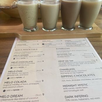 Melo Melo Kava Bar - Menu flight - Lounges Near Me - Oakland, California Melo Melo Kava Bar - Menu flight - Lounges Near Me - Oakland, California