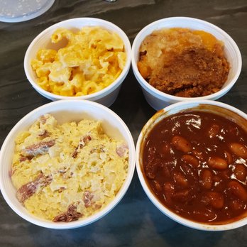The Rib Shack - Mac & cheese, peach cobbler, potato salad, and beans. Really, really, good!!!! - Barbeque Near Me - Fallbrook, California The Rib Shack - Mac & cheese, peach cobbler, potato salad, and beans. Really, really, good!!!! - Barbeque Near Me - Fallbrook, California