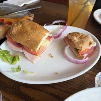 7Pie Pizzeria + Bar - Baked Italian sub that was not baked long enough to even melt cheese - Pizza Near Me - Dahlonega, Georgia