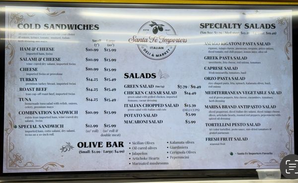 Menu photo 5 Santa Fe Importers Long Beach, CA Menu photo 5 Santa Fe Importers Long Beach, CA