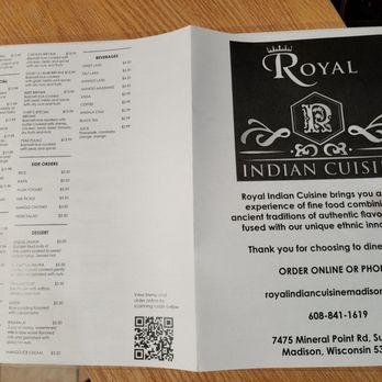 Royal Indian Cuisine - Menu - Indian Near Me - Madison, Wisconsin Royal Indian Cuisine - Menu - Indian Near Me - Madison, Wisconsin