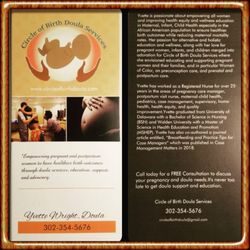 Circle of Birth Doula Services - Circle of Birth Doula Services mini bio/rack card