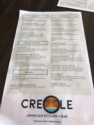 Menu photo 8 Creole Jamaican Kitchen + Bar Woodbridge, ON