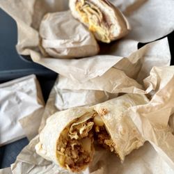 Lolita's Mexican Food - Jaime's Special Torta (top) and Chorizo, Potato, & Egg (bottom)