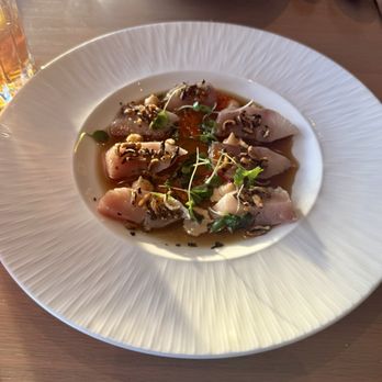 Cascade - Yellowtail Crudo - Steakhouses Near Me - South Bend, Indiana