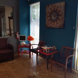 This is our client waiting area.