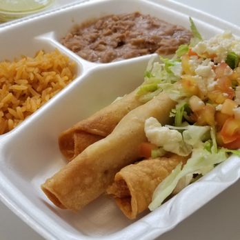 Taqueria Monterrey - Flautas De Pollo Plate - Mexican Near Me - Denton, Texas Taqueria Monterrey - Flautas De Pollo Plate - Mexican Near Me - Denton, Texas